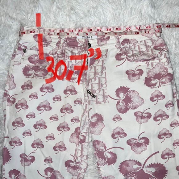 ❌ SOLD ❌ 💗RARE💗 Authentic Vintage Christian Dior Cherry Blossom Trotter Pants - Picture 11 of 14